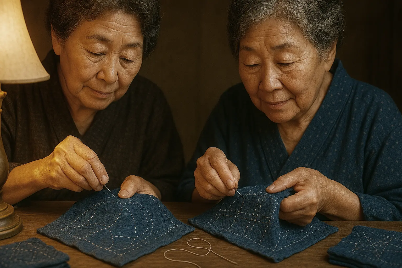 Kit De Bordado Sashiko Para Principiantes - Incluye Hilos, Telas, Plantillas Y Agujas, Estilo Japonés